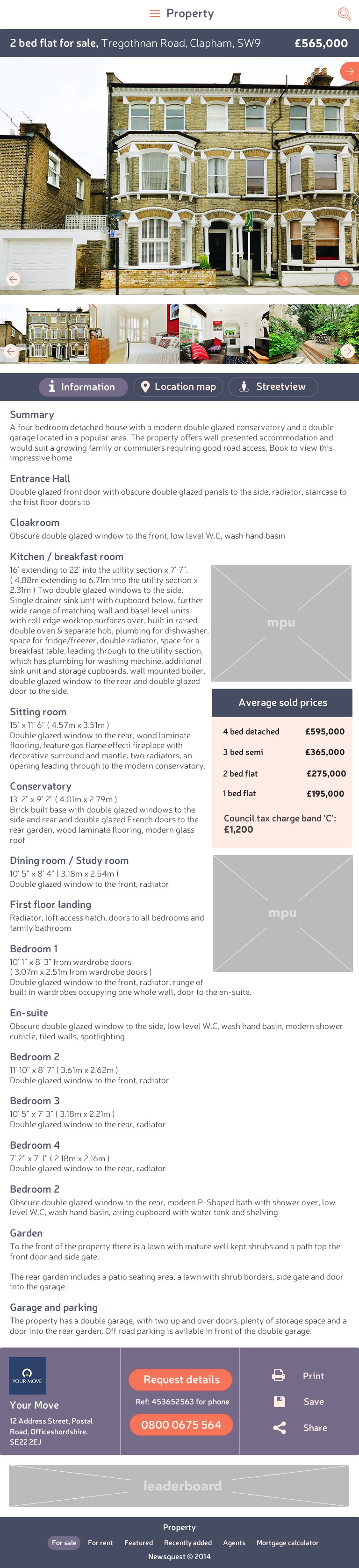 Property result page tablet breakpoint