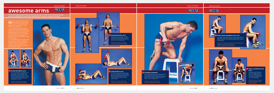 Fitness feature - Client: AXM magazine