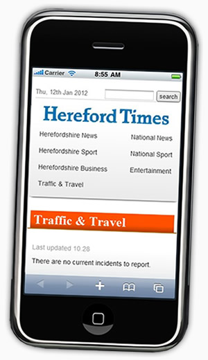 Design of Newsquest mobile news sites